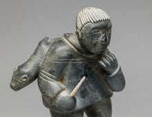 Vintage Hunter Carrying Seal, c. 1960, Inuit