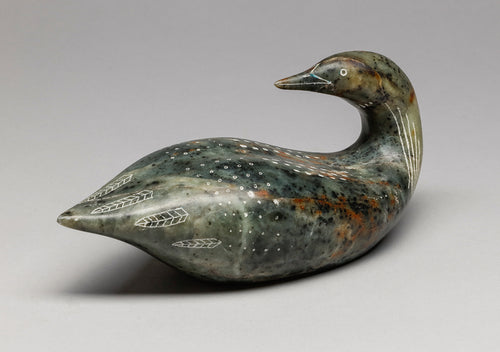 Loon Carving by Glenn Tingook (1938-2000), Inupiaq