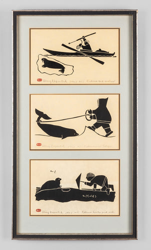 Three Prints by Henry Napartuk (1932-1985), Inuit