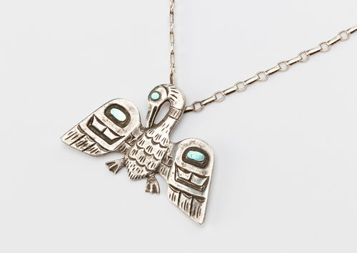Pendant depicting Loon by Patty Fawn