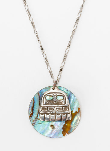 Pendant depicting Eagle Tail by Patty Fawn