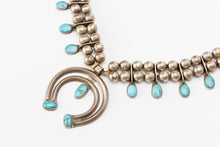 Vintage Navajo Child's Squash Blossom Necklace, c. 1940