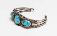 High Grade Morenci Turquoise Bracelet, Navajo