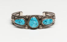 High Grade Morenci Turquoise Bracelet, Navajo