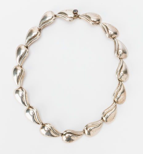 Vintage Mexican Leaf Design Necklace