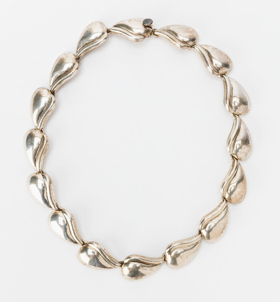 Vintage Mexican Leaf Design Necklace