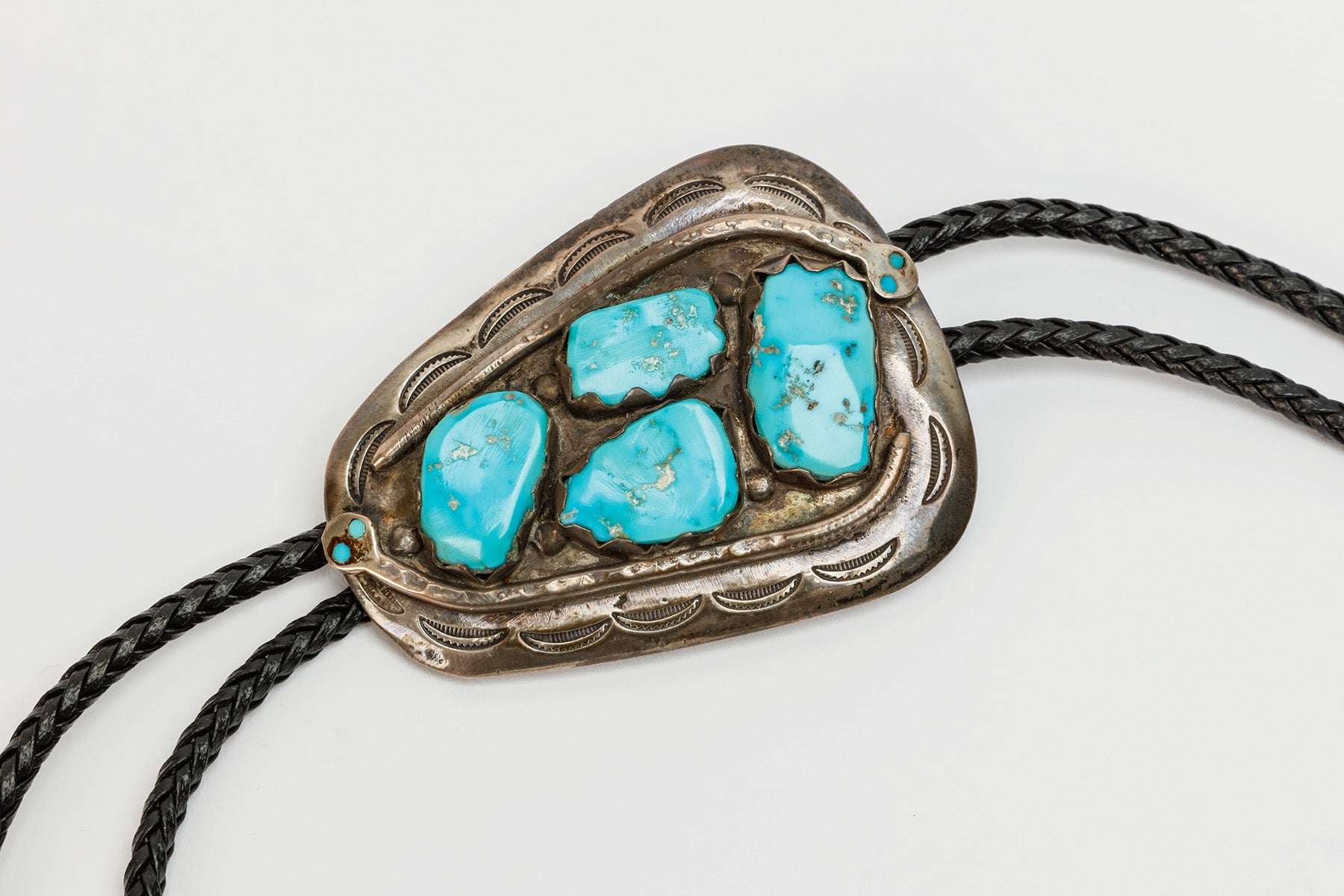 Bolo Tie by Effie Calavaza (1927-2019), Zuni – Quintana Galleries