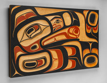 Panel depicting Raven Stealing the Sun by Doug Zilke