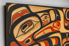 Panel depicting Raven Stealing the Sun by Doug Zilke