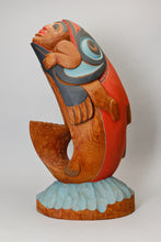 Carving of Shanyaak’utlaax̱ (Salmon Boy), c. 1980 by Lelooska (1933 - 1996)