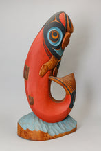 Carving of Shanyaak’utlaax̱ (Salmon Boy), c. 1980 by Lelooska (1933 - 1996)