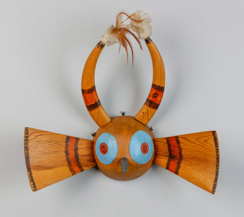 Mask depicting a Mosquito by Gerard Tsonakwa, Abenaki