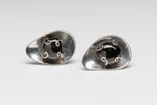 Tumble Stone Suite Pin and Earring Set c. 1960, Mexico