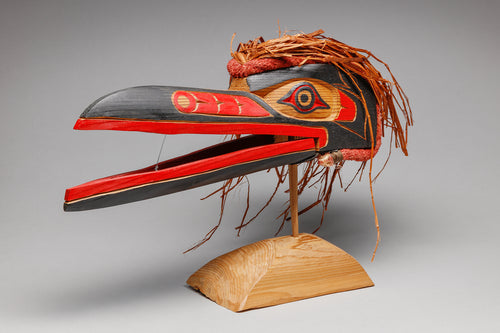 Hamatsa Raven Headdress Model by Thomas Isaac, Kwakwaka'wakw