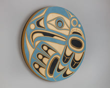 Panel depicting Sea Eagle by Jim Charlie, Coast Salish Nation