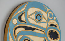 Panel depicting Sea Eagle by Jim Charlie, Coast Salish Nation