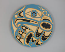 Panel depicting Sea Eagle by Jim Charlie, Coast Salish Nation