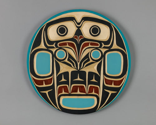 Panel depicting Eagle by Chief Peter Smith, Kwakwaka'wakw Nation