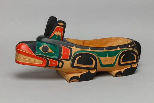 Bowl Depicting Wolf by Ray Wadhams, Kwakwaka’wakw