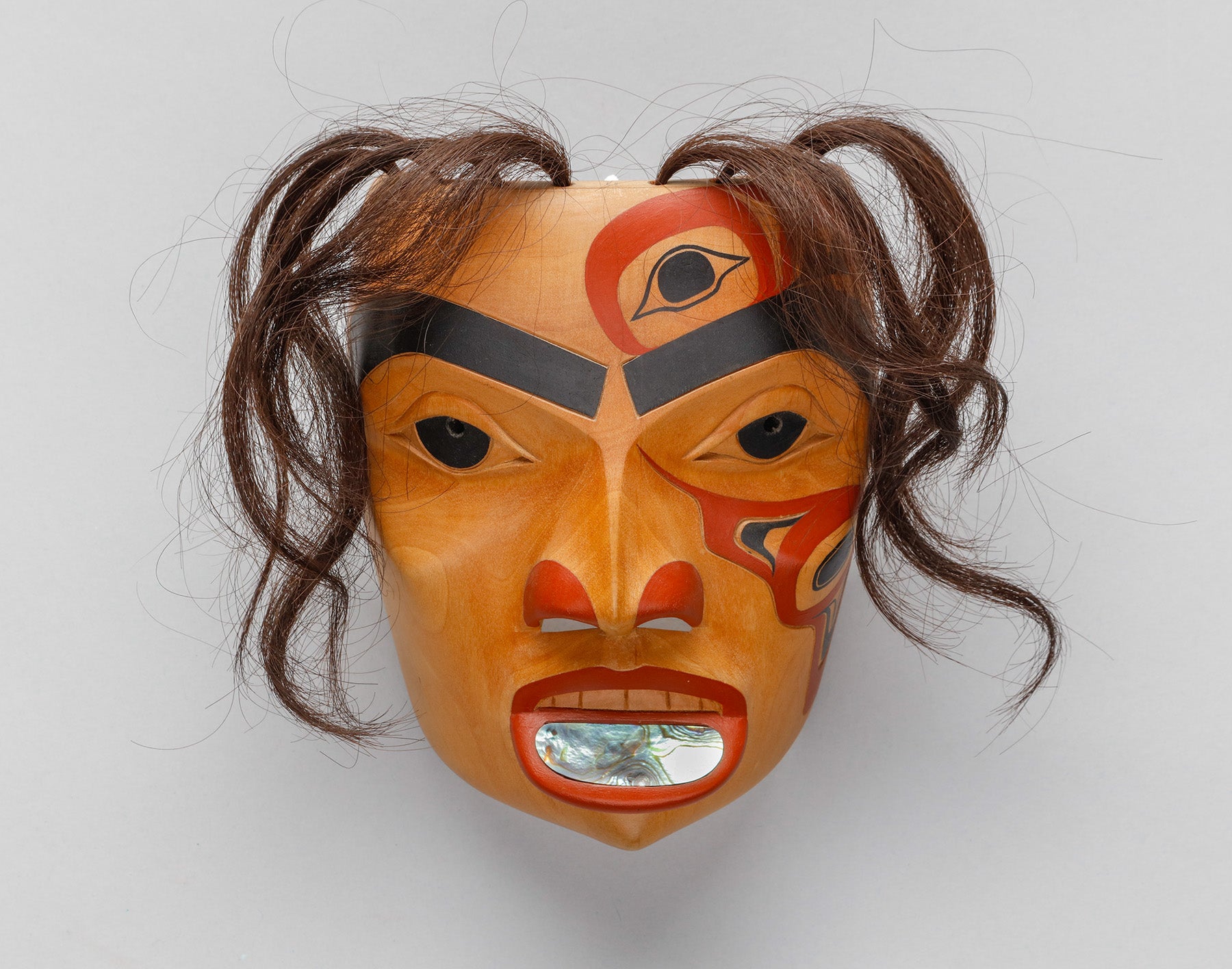 Portrait Mask depicting Woman with Labret by George Pennier, Coast Sal ...