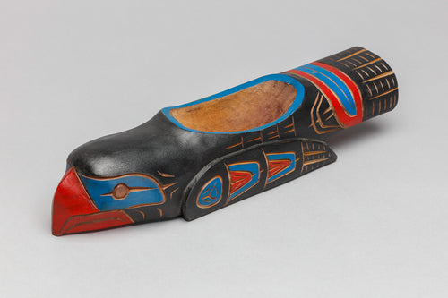 Bowl Depicting Grandfather Eagle by Norman Charlie, Squamish