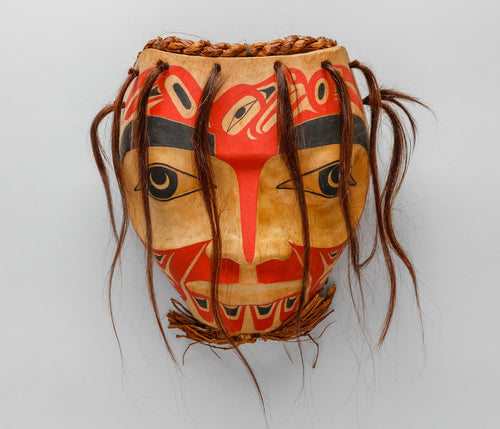 Portrait Mask depicting Eagle Warrior by Garry Wilson, Haisla