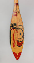 Vintage Tlingit Paddle depicting Gonakadet (Sea-Wolf), c. 1960