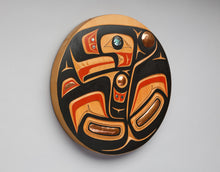 Panel depicting Eagle by Tom Booth Jr., Tsimshian