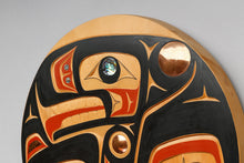 Panel depicting Eagle by Tom Booth Jr., Tsimshian