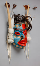 Mask depicting Kwakwaka’wakw Style Pookmis by Wayne Alfred