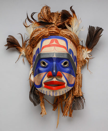 Nuxalk (Bella Coola) Style Portrait Mask by Duane Pasco (1932-2024)