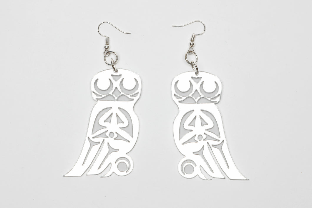Owl Earrings by by Smoke House Designs