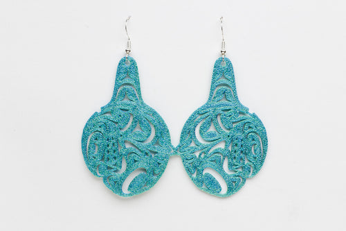 Northwest Coast Orca Earrings by Ruth Wilbur Peterson