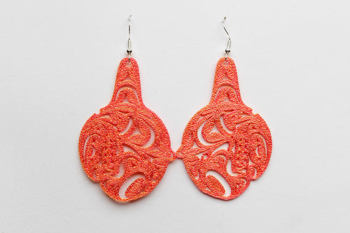 Northwest Coast Orca Earrings by Ruth Wilbur Peterson