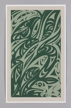 Reflections Off The Fraser River - Green by Susan Point, Coast Salish