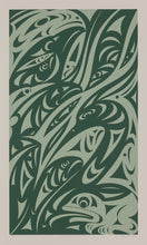 Reflections Off The Fraser River - Green by Susan Point, Coast Salish