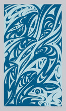 Reflections Off The Fraser River - Sky Blue by Susan Point, Coast Salish