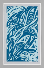 Reflections Off The Fraser River - Sky Blue by Susan Point, Coast Salish