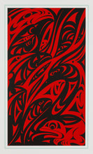 Reflections Off The Fraser River - Black and Red by Susan Point, Coast Salish