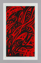 Reflections Off The Fraser River - Black and Red by Susan Point, Coast Salish
