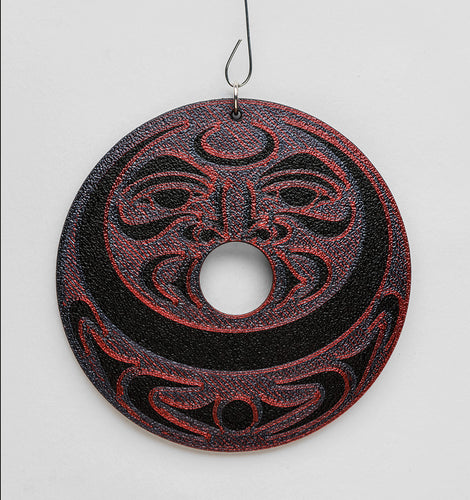 Northwest Coast Moon Ornament by Ruth Wilbur Peterson