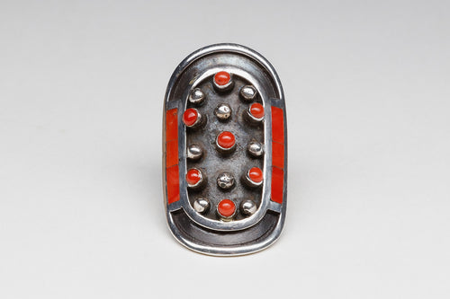 Mediterranean Coral Ring by Jobeth Mayes, Zuni