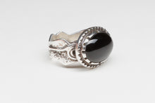 Onyx Ring by Steve Gunnyon, Yakama and Chippewa
