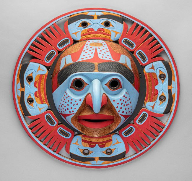 Nuxalk (Bella Coola) Sun Mask, c. 1990 by Lelooska (1933-1996