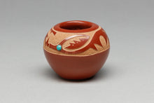 Miniature Redware Bowl by Goldenrod, Santa Clara Pueblo