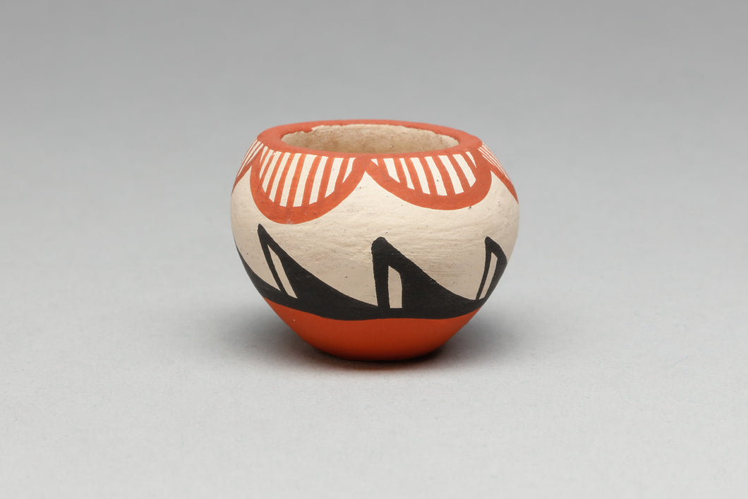 Mini Pot with Geometric Design, Jemez Pueblo