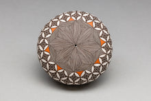 Seed Pot with Geometric Designs by Rebecca Lucario, Acoma Pueblo