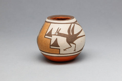 Pot with Bird Design by Eusebia Shije, Zia Pueblo