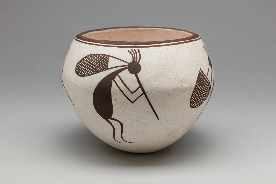 Pot with Kokopeli by Lucy M. Lewis, Acoma Pueblo