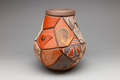 Shard Design Pot by Daryl Candelaria, San Felipe Pueblo